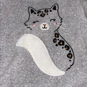 Carter's Gray and White Cat Clothing with Minimalist Design